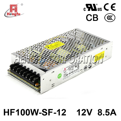 HF100W-SF-12衡孚电源110V/220VAC转DC12V8.5A单路输出开关电源