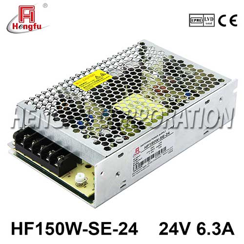 新品HF150W-SE-24衡孚电源AC220V转直流DC24V6.3A小体积开关电源