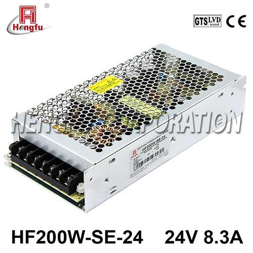 新品HF200W-SE-24衡孚电源220V转直流DC24V8.3A单路输出开关电源