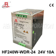 衡孚电源HF240W-WDR-24开关电源DC24V10A单路输出高电网导轨电源