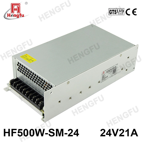 衡孚电源HF500W-SM-24官方直销DC24V21A单路小体积大功率开关电源