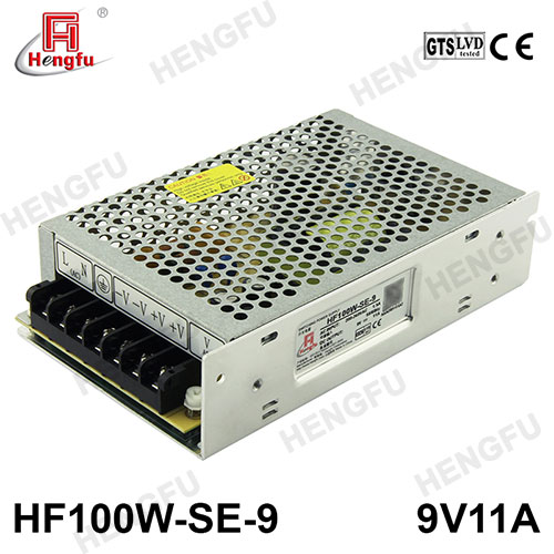 衡孚电源HF100W-SE-9直流DC9V11A单路输出经济型开关电源可定制