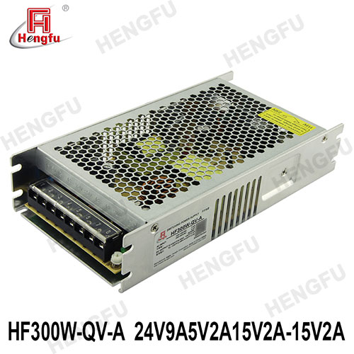 衡孚HF300W-QV-A开关电源DC+24V9A5V2A15V2A-15V2A激光打标电源